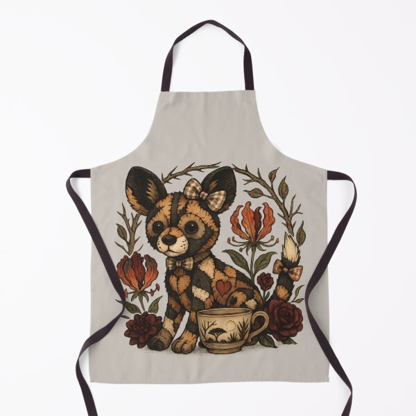 Item preview, Patchwork African Wild Dog & Teacup designed and sold by MvuuStudio.