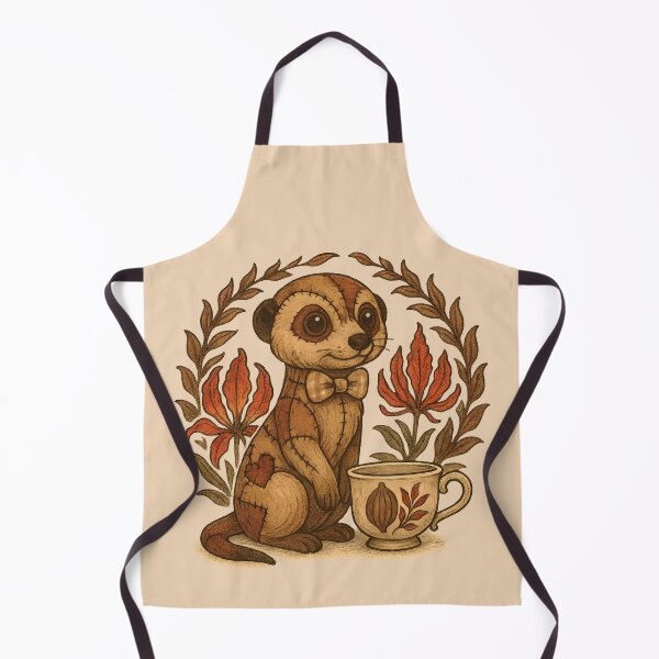 Item preview, Patchwork Meerkat Tea Time designed and sold by MvuuStudio.