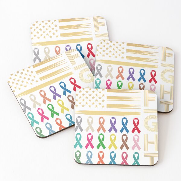 Item preview, Fight All Diseases Awareness Ribbons American Flag designed and sold by Colorful Designs.