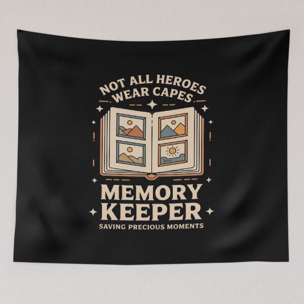 Item preview, Memory Keeper Photo Album Art Not All Heroes Wear Capes designed and sold by ShelFisher.