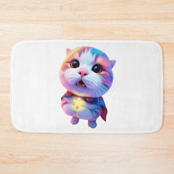 Item preview, Superhero Cat Holding a Shining Star (Without Background) designed and sold by Firmansyahnw.