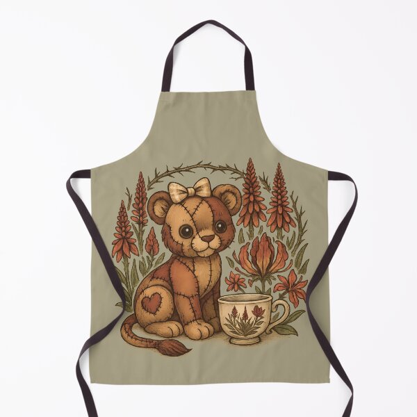 Item preview, Patchwork Lion Cub & Teacup Blooms designed and sold by MvuuStudio.