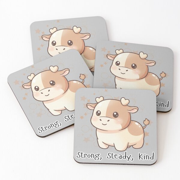 Item preview, Kawaii Lunar Zodiac OX: Strong, Steady, Kind Pastel designed and sold by SebastianSpace.