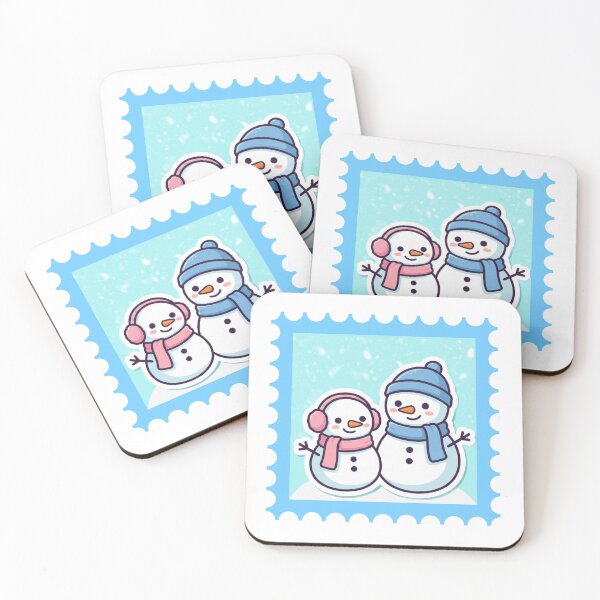 Item preview, Winter Friends - Snowman Postage Stamp designed and sold by AizureBug.