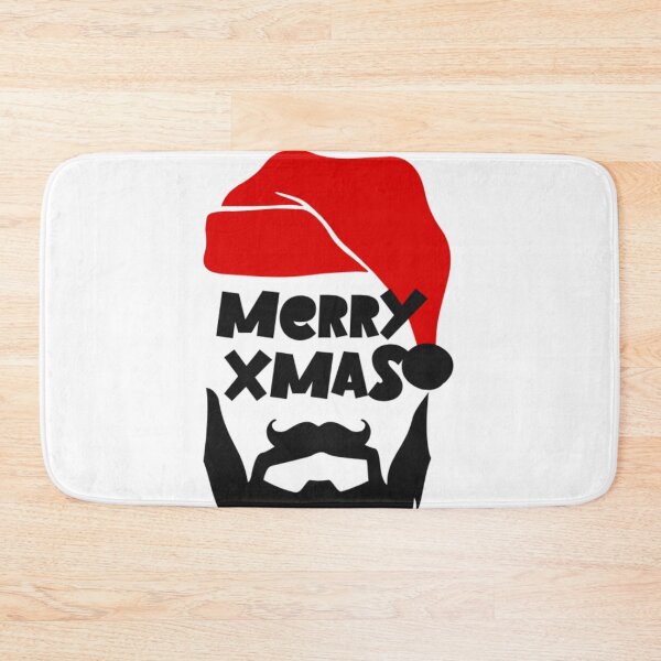 Item preview, Merry Xmas logo with Santa beard designed and sold by WalkinWardrobe.