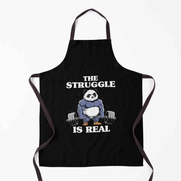 Item preview, The Struggle Is Real Panda Lifting Weights Deadlift designed and sold by TommieJune.