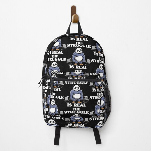 Item preview, The Struggle Is Real Panda Lifting Weights Deadlift designed and sold by TommieJune.