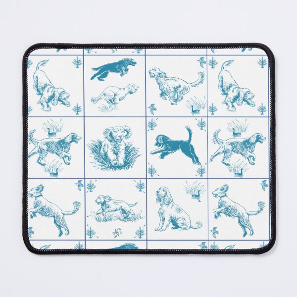 Item preview, Delft Tiles - Setters and Spaniels in Dutch Tile Style designed and sold by Nadya Neklioudova.