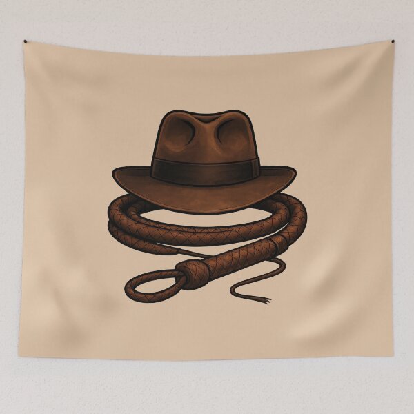 Item preview, Adventurer’s Fedora and Whip | Vintage Explorer Graphic designed and sold by Union & Thread.