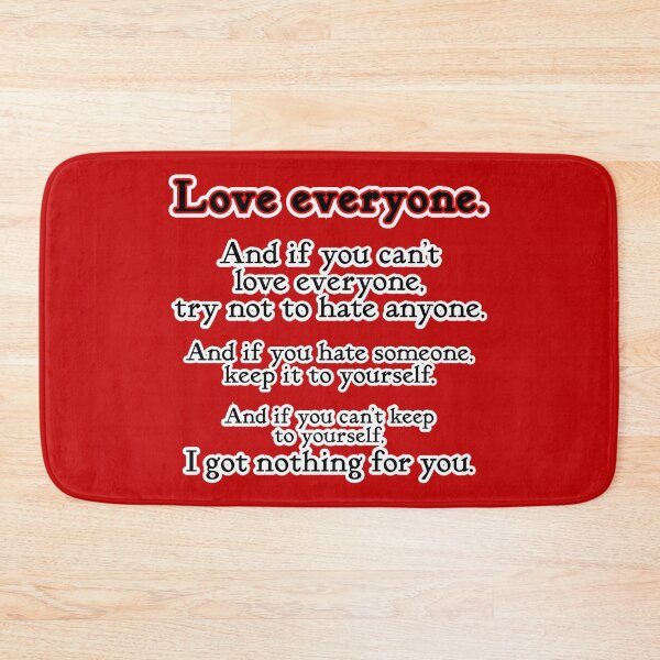 Item preview, Love everyone, if you can, red background designed and sold by mntimg.