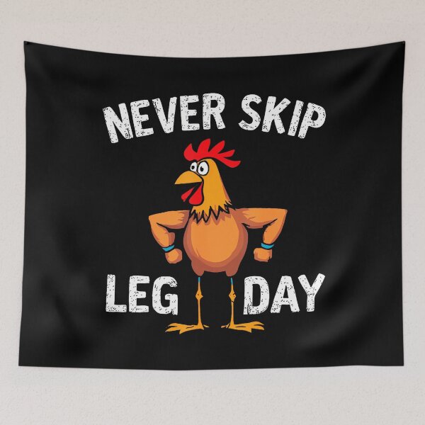 Item preview, Don't Skip Leg Day Gym Rooster Funny Workout Weightlifting designed and sold by cordfried3h.