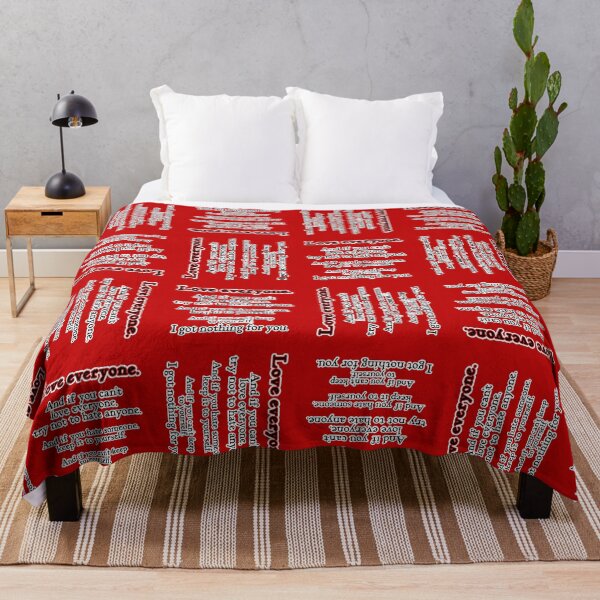 Item preview, Love everyone, if you can, red background designed and sold by mntimg.