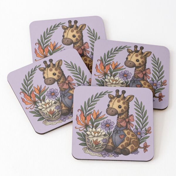 Item preview, Patchwork Giraffe & Teacup Florals designed and sold by MvuuStudio.