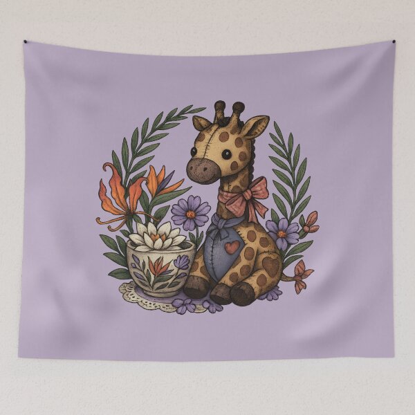 Item preview, Patchwork Giraffe & Teacup Florals designed and sold by MvuuStudio.