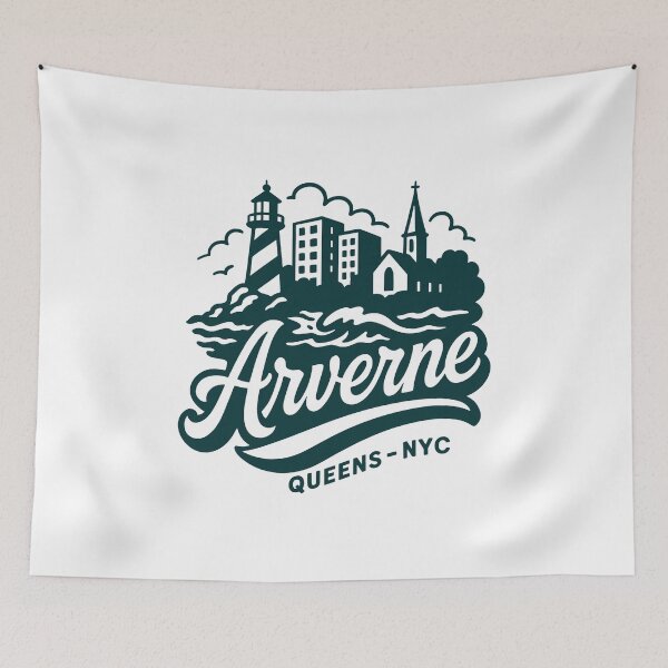 Item preview, Arverne New York Street Block Skyline designed and sold by Boogosh.