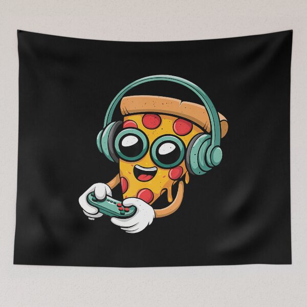 Item preview, Gamer Pizza Video Gaming Funny Food Men Boys n Youth designed and sold by caiknelinex.