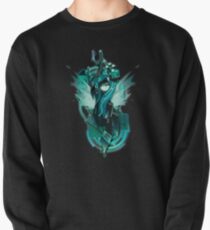 Dunkle Synthwave / Cyberpunk Königin Chrysalis Sweatshirt