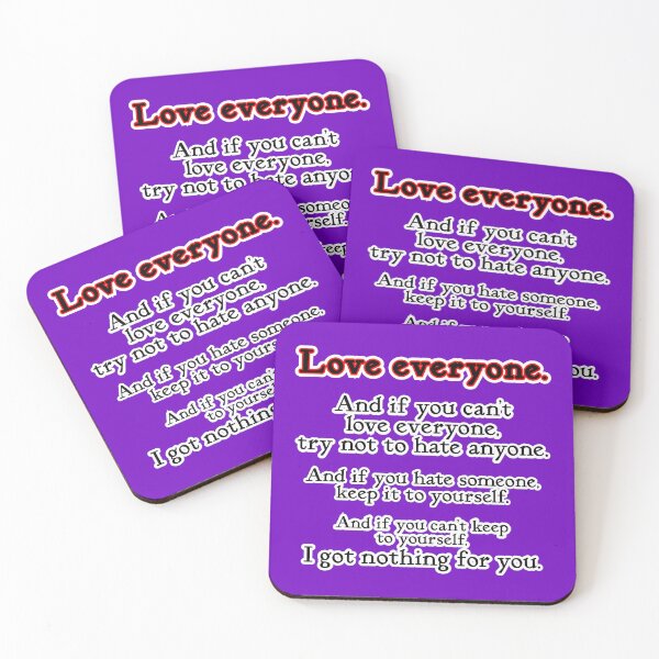 Item preview, Love everyone, if you can, purple background designed and sold by mntimg.