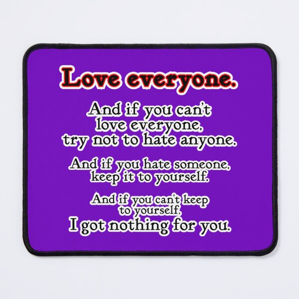 Item preview, Love everyone, if you can, purple background designed and sold by mntimg.