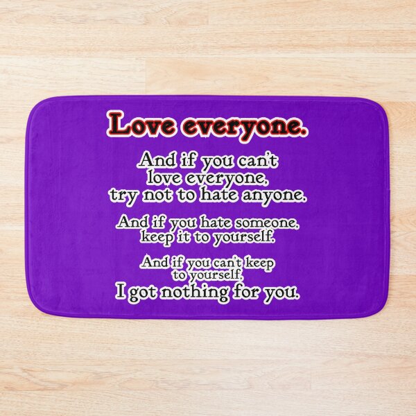 Item preview, Love everyone, if you can, purple background designed and sold by mntimg.