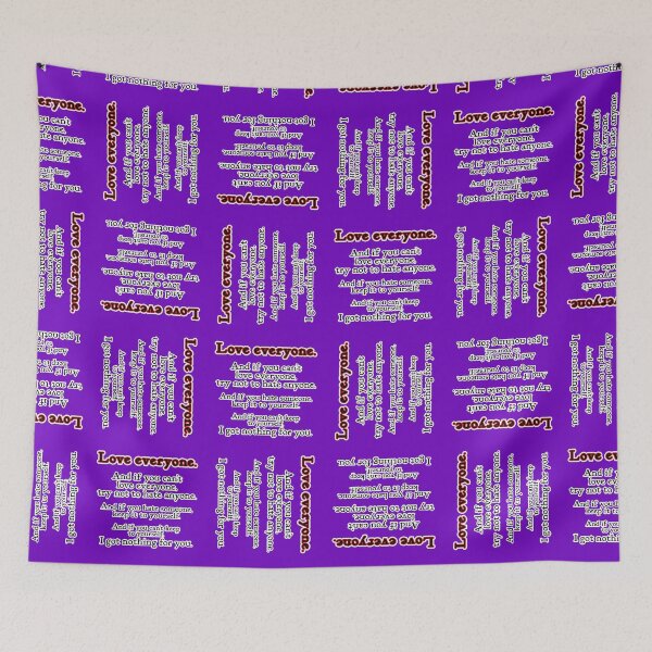 Item preview, Love everyone, if you can, purple background designed and sold by mntimg.