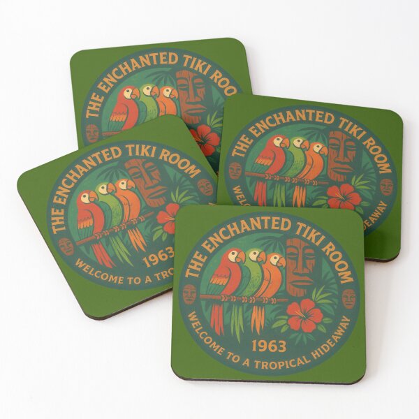 Item preview, Enchanted Tiki Room Retro Patch Design | Original Vintage Disneyland Mission Patch Art designed and sold by Union & Thread.