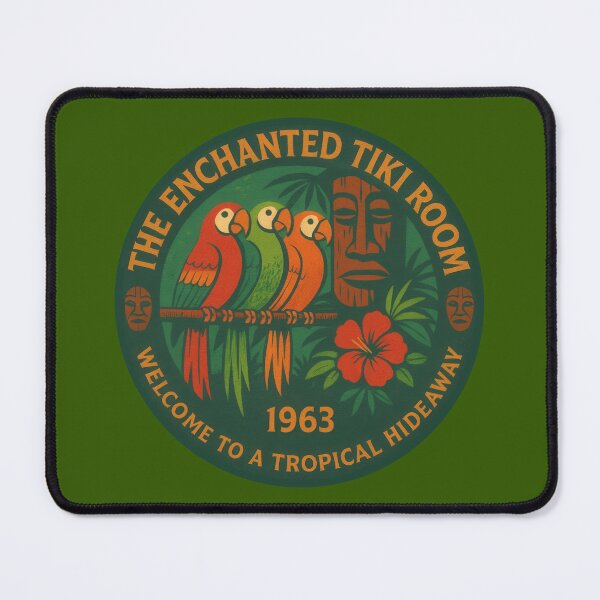 Item preview, Enchanted Tiki Room Retro Patch Design | Original Vintage Disneyland Mission Patch Art designed and sold by Union & Thread.