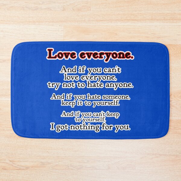 Item preview, Love everyone, if you can, blue background designed and sold by mntimg.