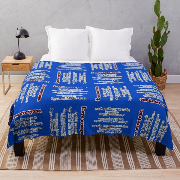 Item preview, Love everyone, if you can, blue background designed and sold by mntimg.