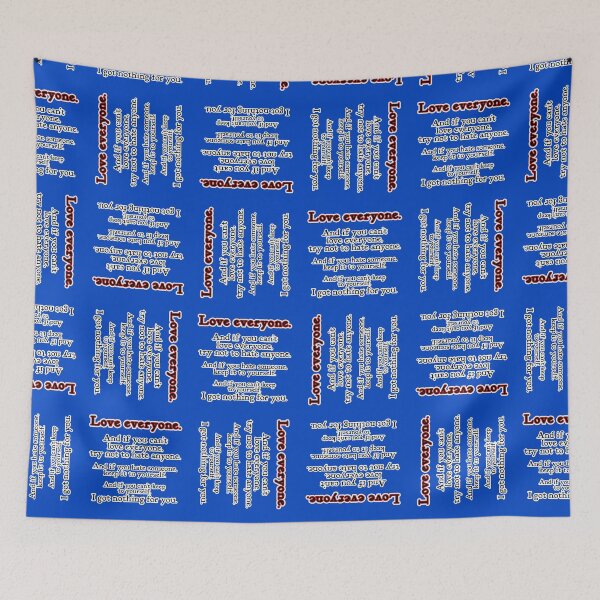Item preview, Love everyone, if you can, blue background designed and sold by mntimg.