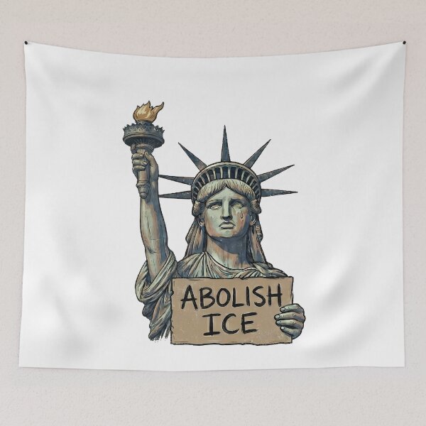 Item preview, Abolish ICE Statue of Liberty Protest designed and sold by k3rstman1.