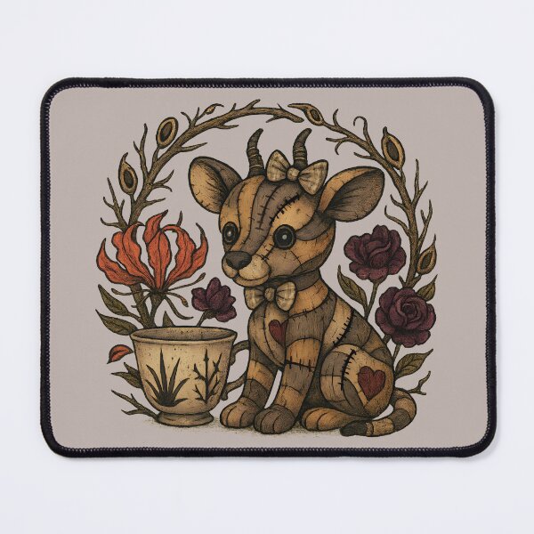 Item preview, Patchwork Kudu Calf with Teacup designed and sold by MvuuStudio.