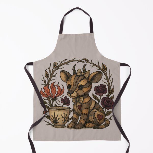 Item preview, Patchwork Kudu Calf with Teacup designed and sold by MvuuStudio.