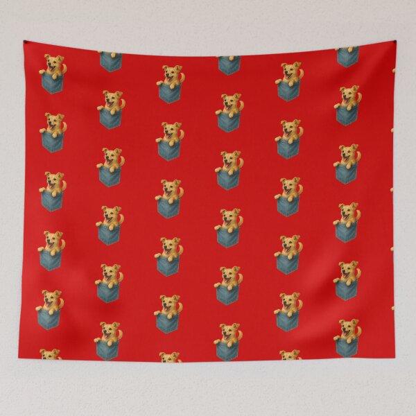 Item preview, Pocket-Sized Joy Puppy | Painterly Dog in Denim Pocket designed and sold by TroyTheTerrific.