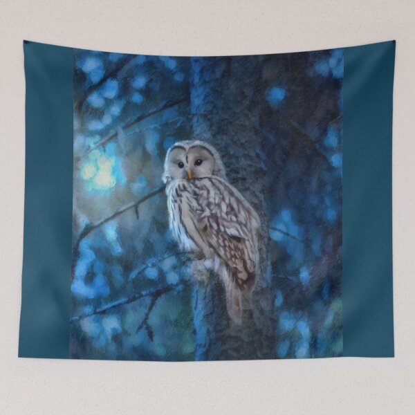 Item preview, Ural Owl In A Snowy Forest designed and sold by Heathermarie321.