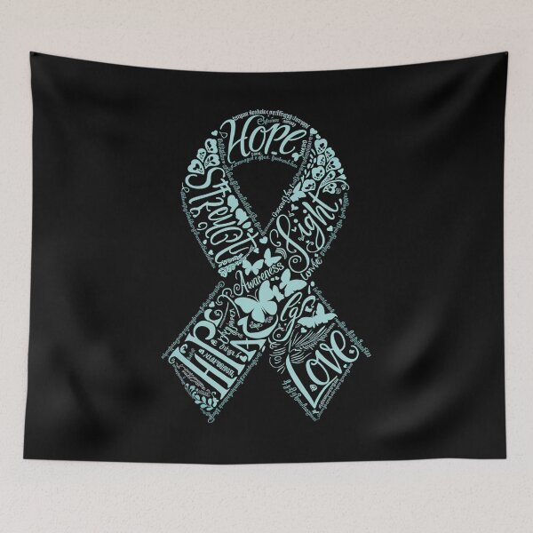 Item preview, Ovarian Cancer Teal Awareness Ribbon Mother's Day designed and sold by SIGORDESIGN.