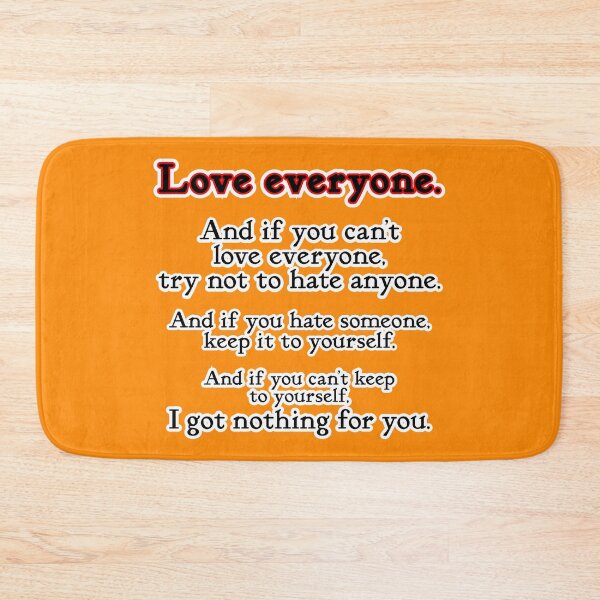 Item preview, Love everyone, if you can, orange background designed and sold by mntimg.