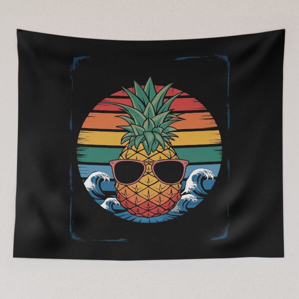 Item preview, Pineapple Retro Style Vintage designed and sold by SIGORDESIGN.
