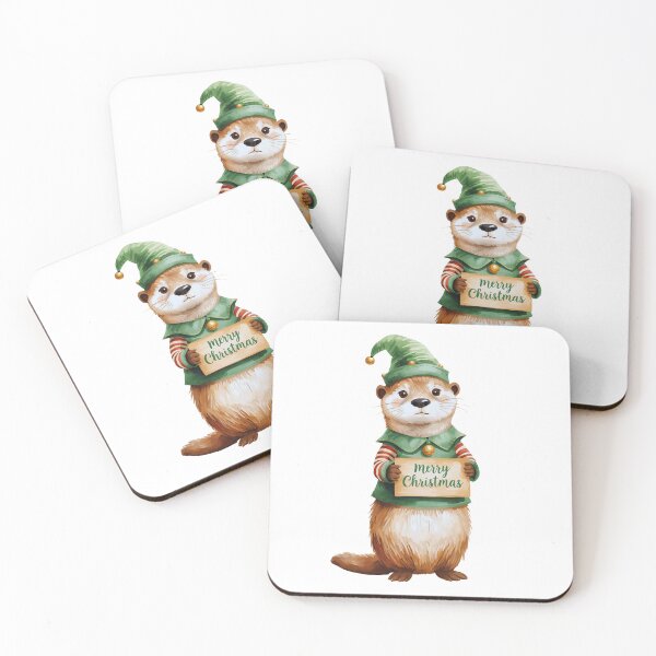 Item preview, Adorable Otter Elf – Cute Christmas Costume Design designed and sold by Otterly Cute.