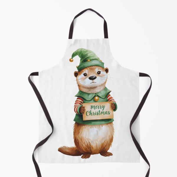 Item preview, Adorable Otter Elf – Cute Christmas Costume Design designed and sold by Otterly Cute.