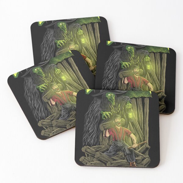 Item preview, Lumberjack And Ghost Illustration designed and sold by neonabdrawn.