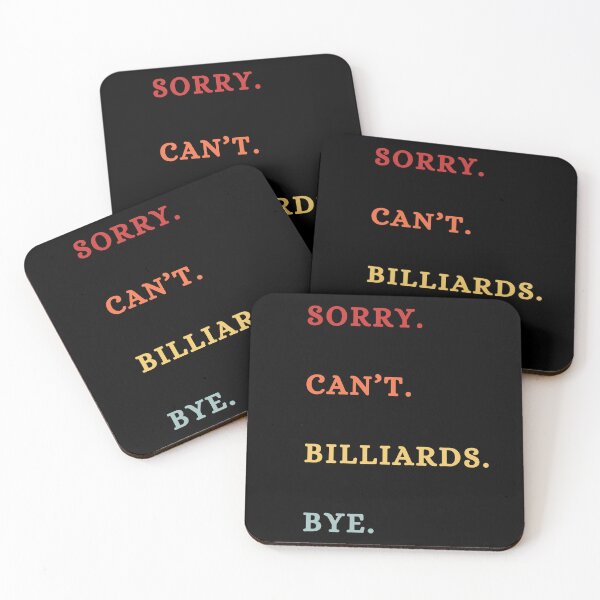 Item preview, Sorry Can't  Billards Bye - Retro Funny Pool Lover - Table Pool Lover Gift designed and sold by Wiss2Arts.