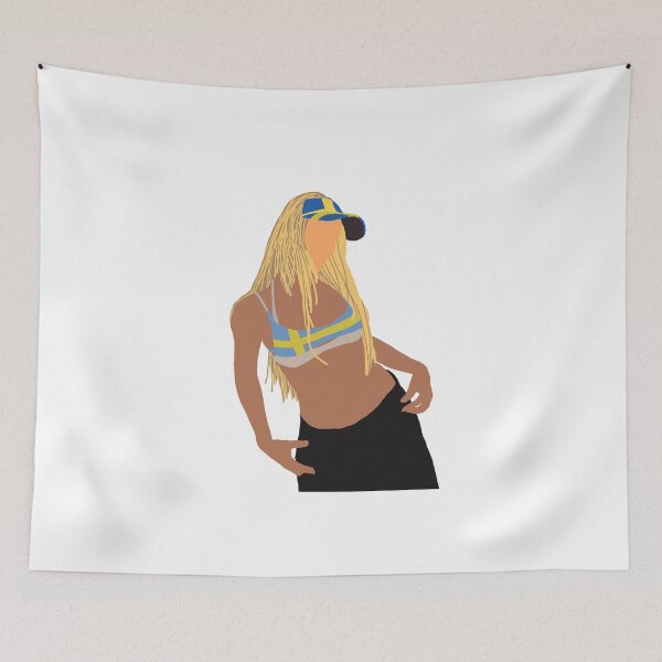 Item preview, Zara Larsson Sweden Flag Midnight Sun designed and sold by artshlyn.