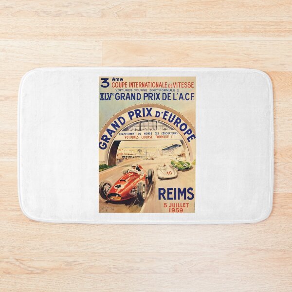 Item preview, Reims Grand Prix d'Europe 1959 Vintage Poster designed and sold by CharlieDesings.