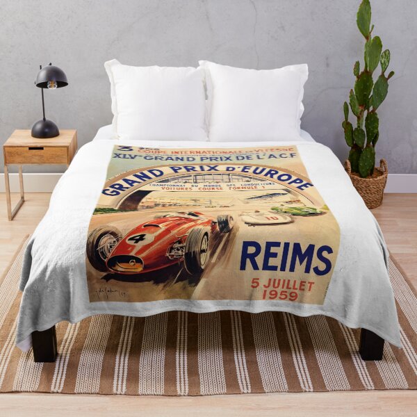 Item preview, Reims Grand Prix d'Europe 1959 Vintage Poster designed and sold by CharlieDesings.