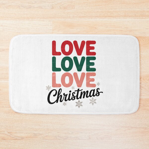 Item preview, Love Typography – Vintage Distressed Christmas Design designed and sold by Taans-Creation.