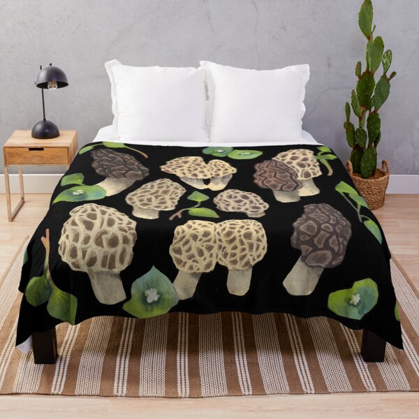 Item preview, Morel Mushrooms and Miner's Lettuce designed and sold by UnderstoryArtStudio.