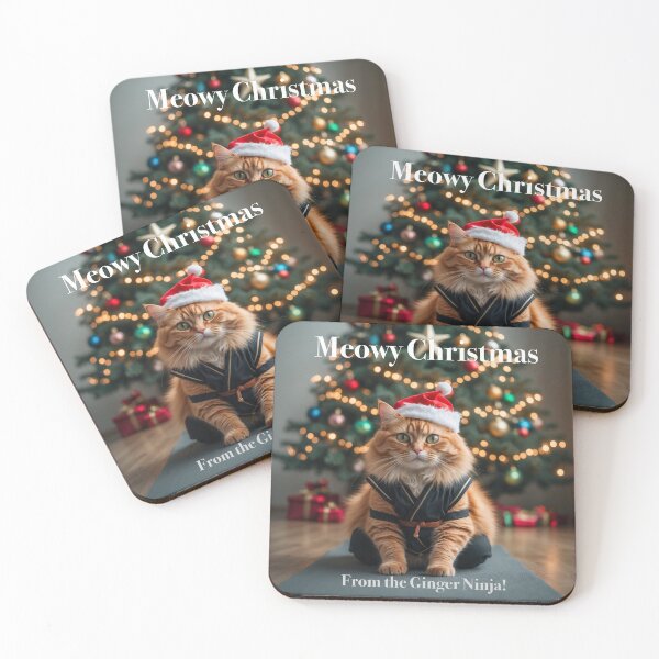 Item preview, Meowy Christmas, from the Ginger Ninja! designed and sold by BrenBub.