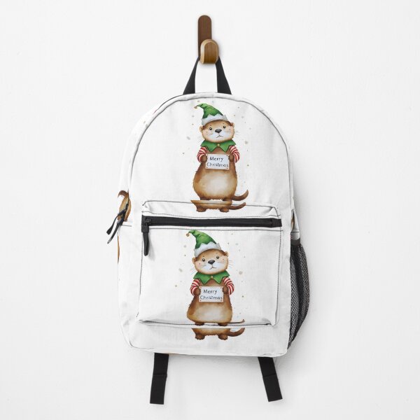 Item preview, Festive Otter Dressed as an Elf – Holiday Cheer Artwork designed and sold by Otterly Cute.