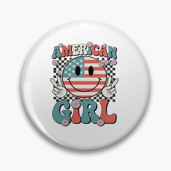 Item preview, American Girl 4th of July Smile Checkered Womens designed and sold by Moxizz.